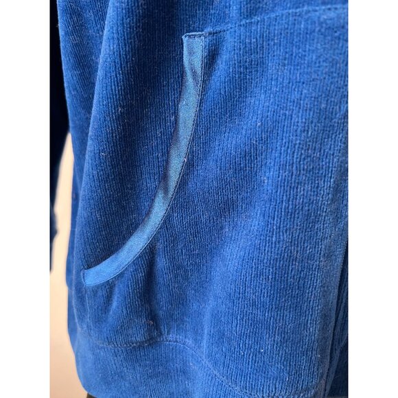 Allison Daley Petite Womens Blue Full-Zip Jacket With Pockets PM/M Cotton & Poly - Picture 13 of 16